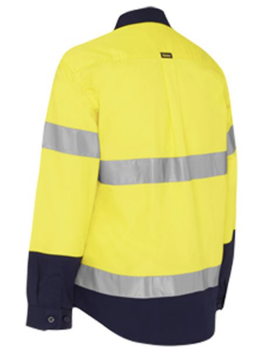 Picture of BISLEY Women'S Taped Hi Vis Maternity Drill Shirt